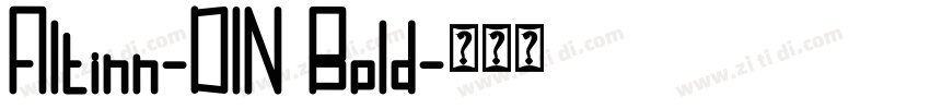 Altinn-DIN Bold字体转换